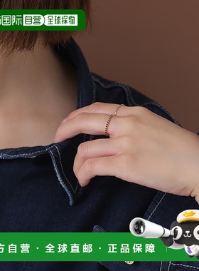 日本直邮Lilas 女士黑钻K10半圈戒指 24111202124070宝石钻石