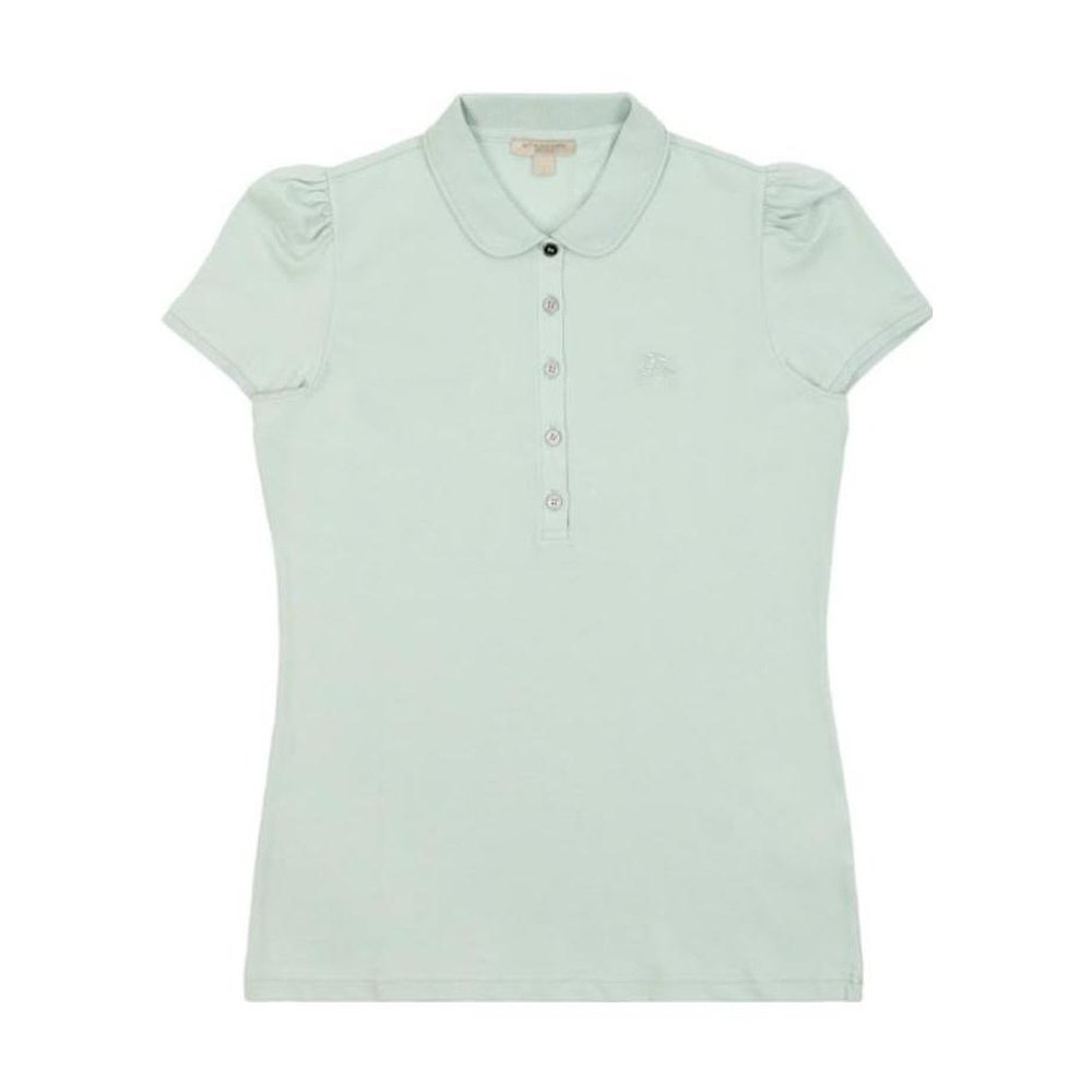 BURBERRY 女士衬衫 39338801 SS2021 绿色 徽标短袖Polo衫