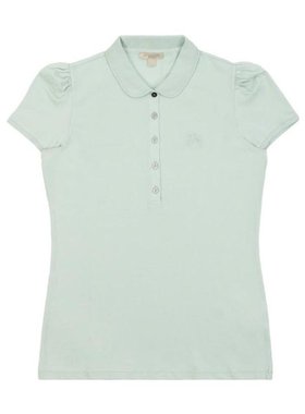 BURBERRY 女士衬衫 39338801 SS2021 绿色 徽标短袖Polo衫