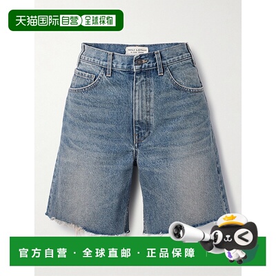 1h可退 香港直邮NILI LOTAN 女士 Russel 磨破牛仔短裤 12574W120