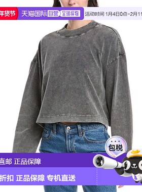 自营THE UPSIDE Soho Cropped Top - Black 上衣美国直发奥莱