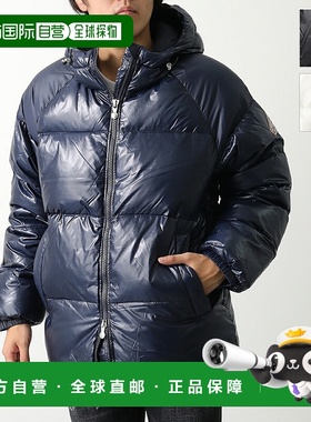 日本直邮PYRENEX 羽绒服 STEN 3 SHINY HUW014P 男士连帽徽标尼龙