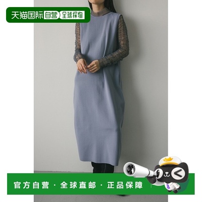 1h可退 日本直邮STYLEMIXER 女士双层设计透视长袖针织连衣裙 500