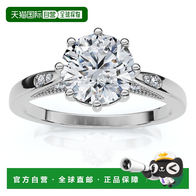 自营pompeii31Ct Crown Setting Diamond Engagement Ring 14k Go