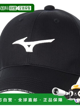 【日本直邮】Mizuno美津浓 男士高尔夫棉质鸭舌帽E2MW2A07 黑色