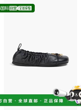 香港直邮J.W. Anderson 女士 精饰皮质芭蕾舞鞋 ANW41059A1826099
