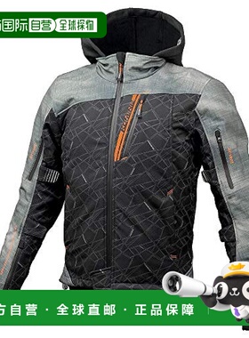 KOMINE摩托车服饰保暖冬夹克烟熏/黑色CE标准2级防风保护外套