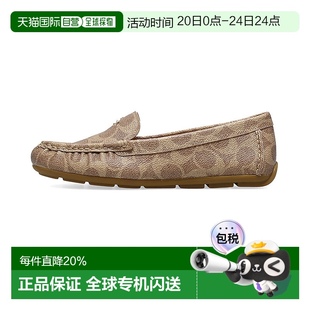 0744 香港直发COACH蔻驰专柜款 女士牛皮乐福鞋 豆豆鞋 一脚蹬懒人鞋