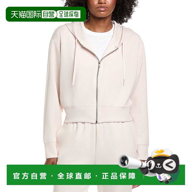 自营Vintage Havana Cloud Fleece Crop Zip-Up - white 美国奥莱