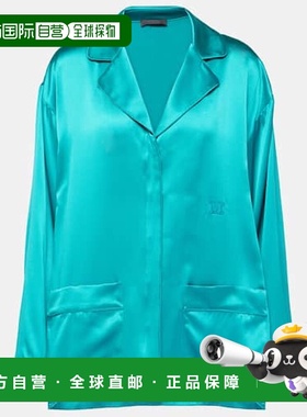 香港直邮MaxMara 麦斯玛拉 女士 Elegante Vasaio 真丝衬衫式睡衣