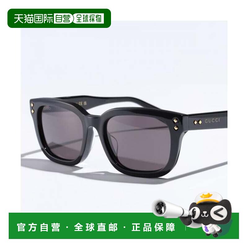 日本直邮GG1605SK 墨镜 黑色 古驰方形设计眼镜配饰