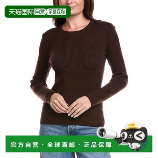 棕色 bone碎骨Annalise罗纹羊毛混纺毛衣 美国奥莱直发 自营rag