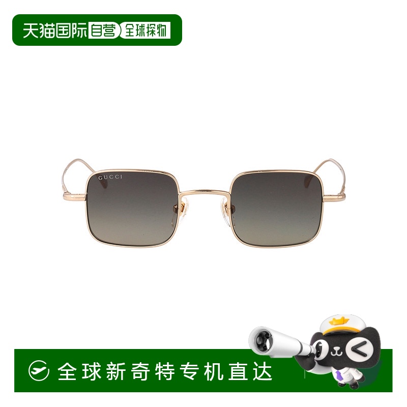 1h可退 香港直邮GUCCI 男士眼镜 GG1813S001 SS2025 灰色 方框太