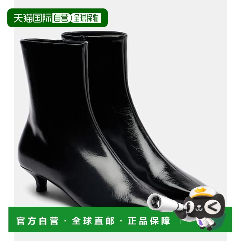 1h可退 香港直邮潮奢 toteme 女士 薄款短靴 black黑色 舒适时尚