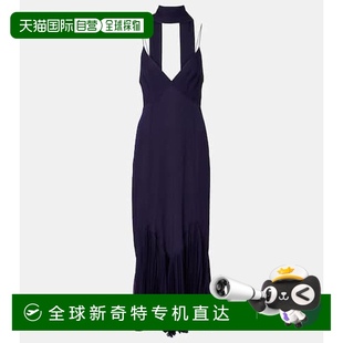 围巾领真丝中长连衣裙 1h可退 香港直邮KHAITE 女士 Candita