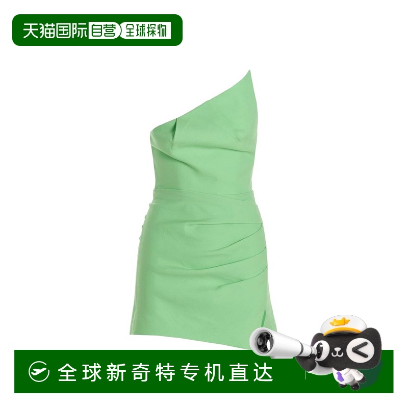 香港直邮Roland Mouret 不对称连衣裙 RMSS23043SGGREEN