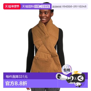 1h可退 香港直邮Ugg 女士 Aw fluff 轻便围巾 brown棕色 舒适时尚