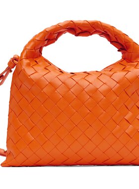 bottegaveneta葆蝶家女士橙色迷你单肩包