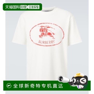 徽标棉混纺针织T恤博柏利 1h可退 香港直邮Burberry 巴宝莉 男士