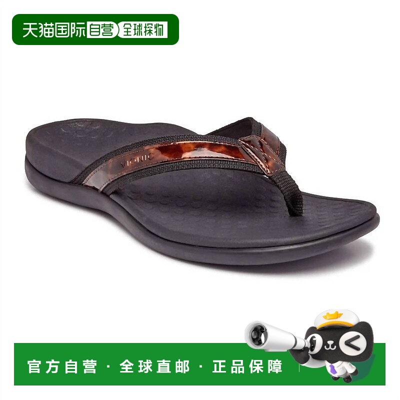 自营vionicWomen's Tide Ii Toe Post Sandal In Tortoise - tort