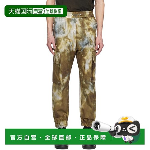 1h可退 香港直邮Balmain 巴尔曼 男士 卡其色 Desert Print 工装
