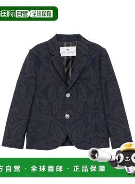 1h可退 香港直邮ETRO 男童大衣 GX2P04I0268621GR AW2025 黑色