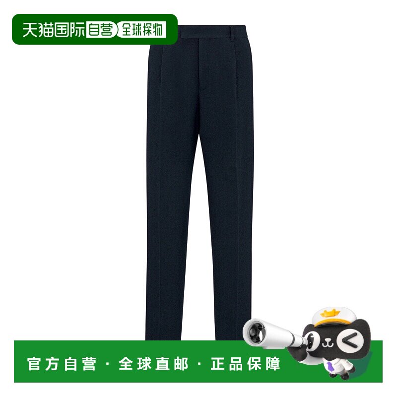 香港直邮Dior 折痕细节休闲裤 483C135A6085迪奥直筒裤