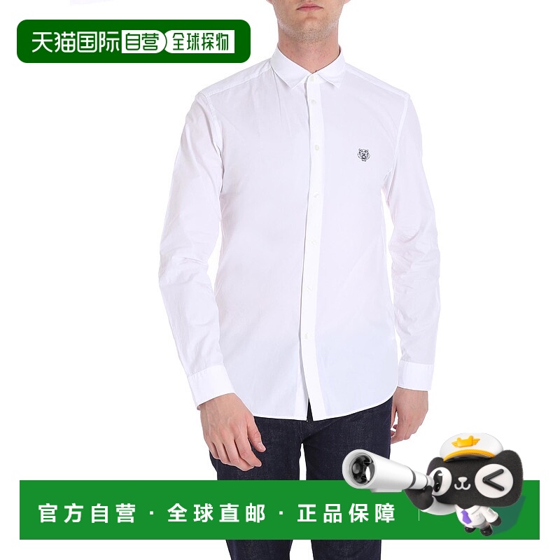 1小时内可退 香港直邮KENZO 男士衬衫 5CH2001LA01 AW2018 白色 W