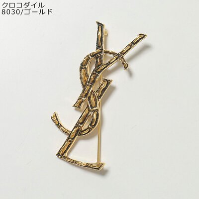 日本直邮YSL Cassandra 徽标徽章鳄鱼纹蛇纹