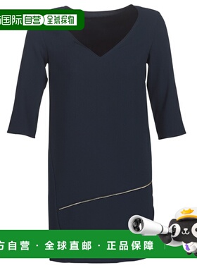 欧洲直邮Ikks 女士 BN30305-49 短连衣裙 蓝色包臀裙