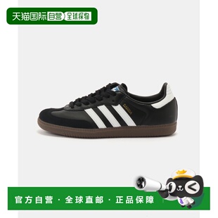 1h可退 日本直邮adidas 女款 SAMBA OG W 复古休闲鞋 黑色皮革风