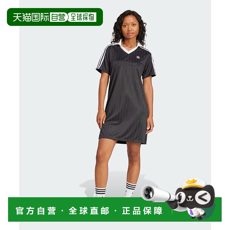 1h可退 日本直邮adidas 女士V领运动风格连衣裙 KSP84