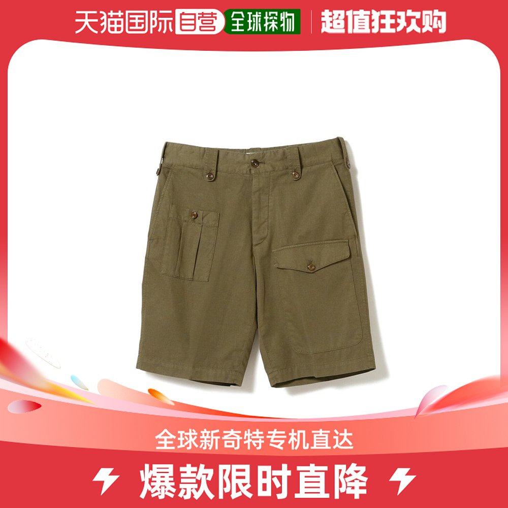 日本直邮GTA x BEAMS F 特别定制款GIACOMO男士棉麻短裤 现代军事