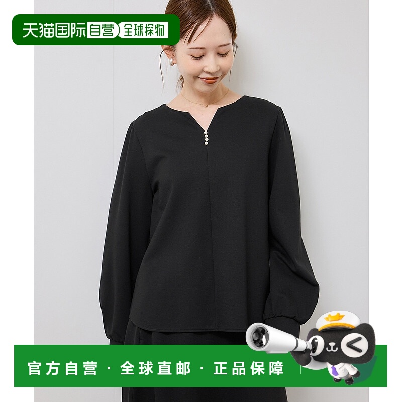 1h可退 日本直邮ROPE' PICNIC 若佩尼 女装 珍珠装饰 宽松Polo领