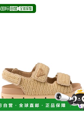 香港直邮Prada 普拉达 女士 拉菲草编织凉鞋 1X440NF0202C2T