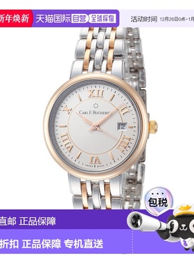 自营 carl f. buchererCarl F.Bucherer女式Adamavi 28毫米石英手