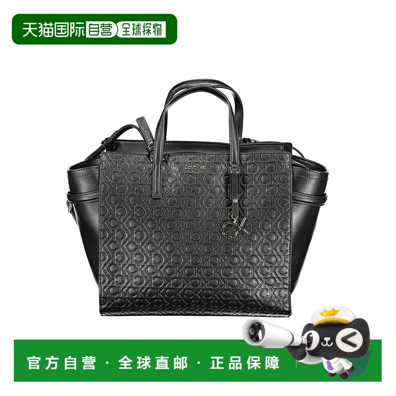 自营 calvin klein凯文克莱涤纶女式手提包-黑色 美国奥莱直发