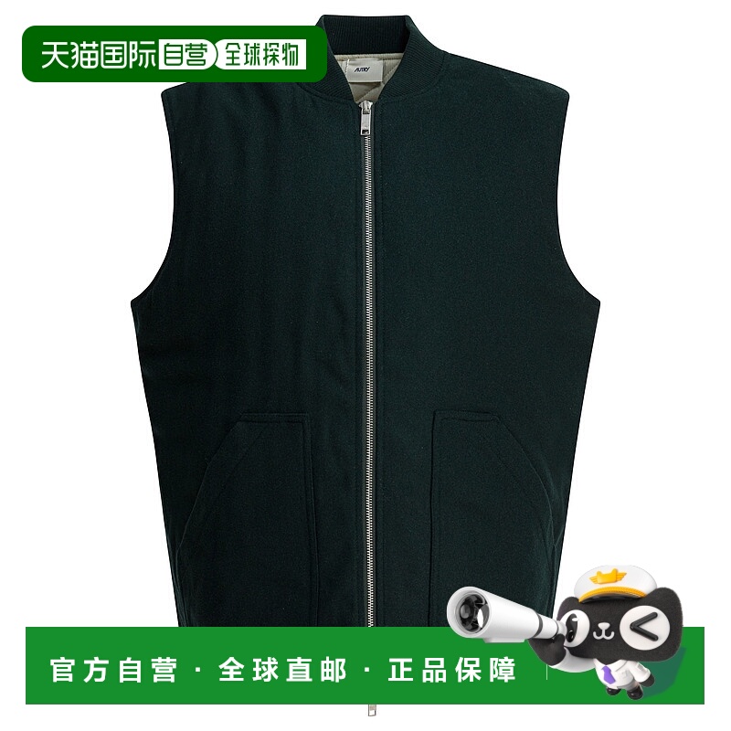 1h可退 香港直邮AUTRY 男士马甲 VEPXO6LG AW2025 黑色 Jackets &