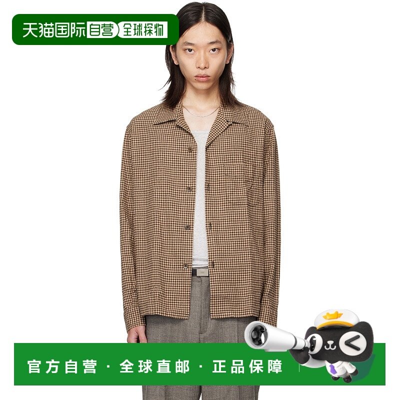 1h可退 香港直邮Our Legacy 男士 棕色 Heusen 衬衫 M4252HE