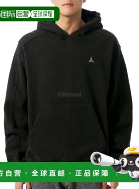 韩国直邮ROA 徽标 490Gsm 连帽衫 (RBMW0634FA403-BLK0020) 长袖T