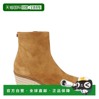 自营salvatore ferragamoCanaria Suede Booties - camel 美国奥