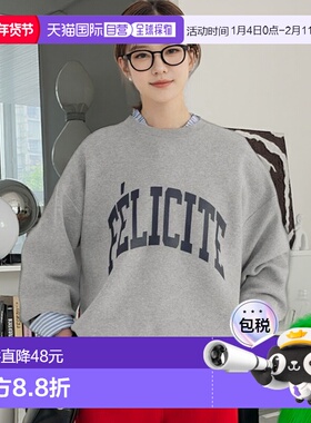 1h可退 日本直邮coca 卫衣风针织印花上衣内搭毛衣针织衫