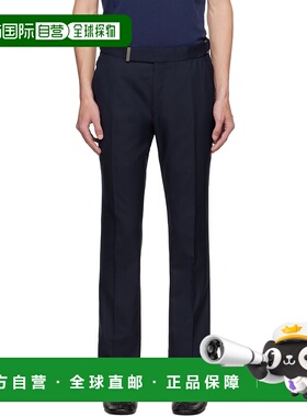 香港直邮潮奢 Tom Ford 汤姆 福特 男士 海军蓝 Super Plain Weav