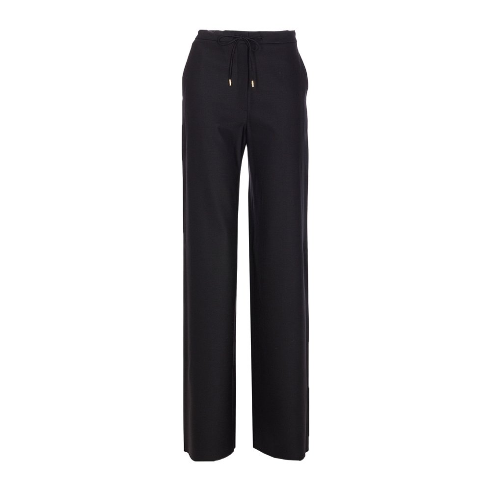 MAX MARA 女士运动裤 6136075206005 AW2025 黑色 抽绳长裤