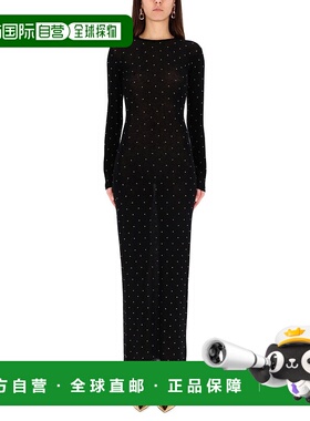 香港直邮Rabanne 女士 SECONDSKIN 质感长款连衣裙 25HMRO156ML03