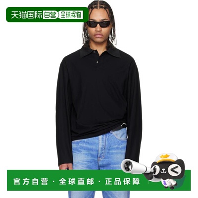 香港直邮Our Legacy 男士 黑色 Rugby 长袖 Polo 衫 M2266RBJer