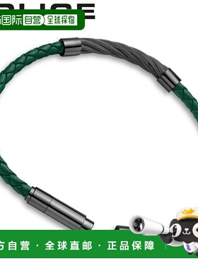 日本直邮POLICE 手链 Kingpin KINGPINS 男士 绿黑色 GB0005450