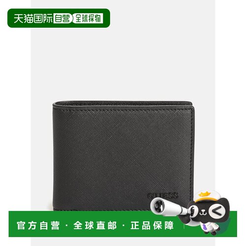1h可退 【美国直邮】Guess Factory|交叉仿皮双折钱包新款
