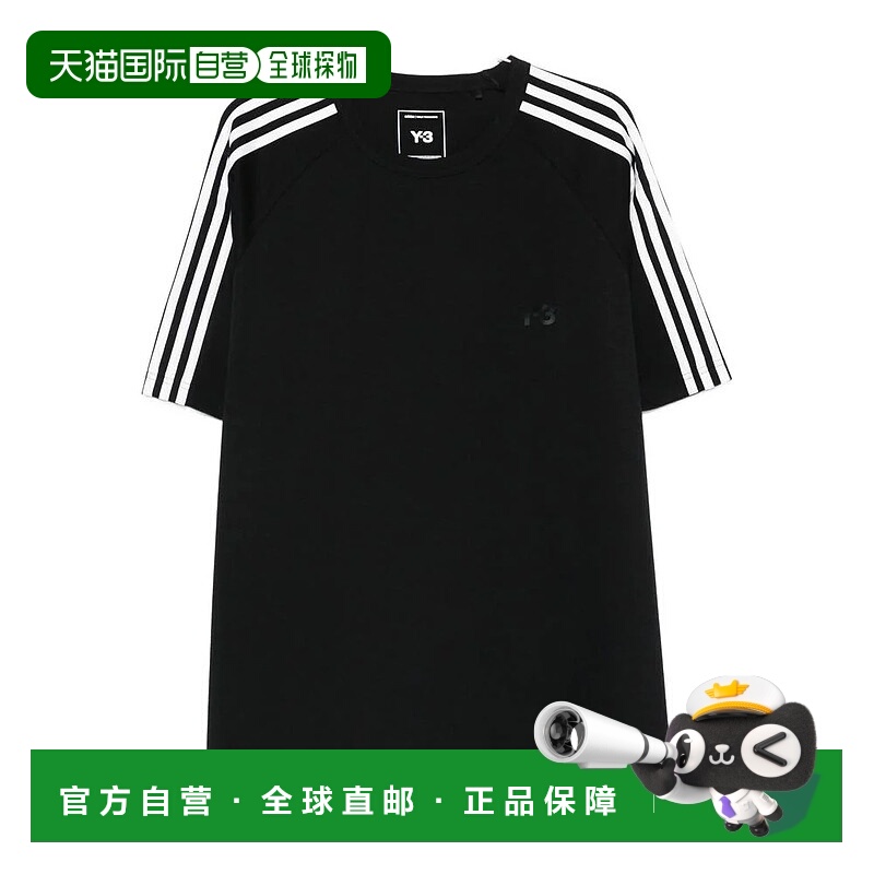 1h可退 香港直邮ADIDAS & Y3 男士T恤 JW7352BLACK AW2025 黑色 Y