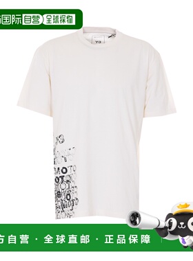 香港直邮Y-3 男士T恤 KR2224WHITE SS2026 白色 Y-3 GFX COTTON T